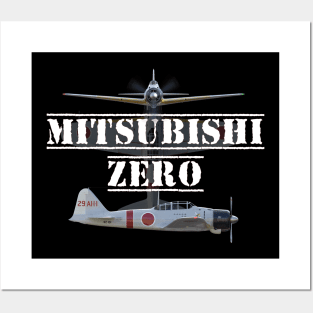 mitsubishi zero Posters and Art